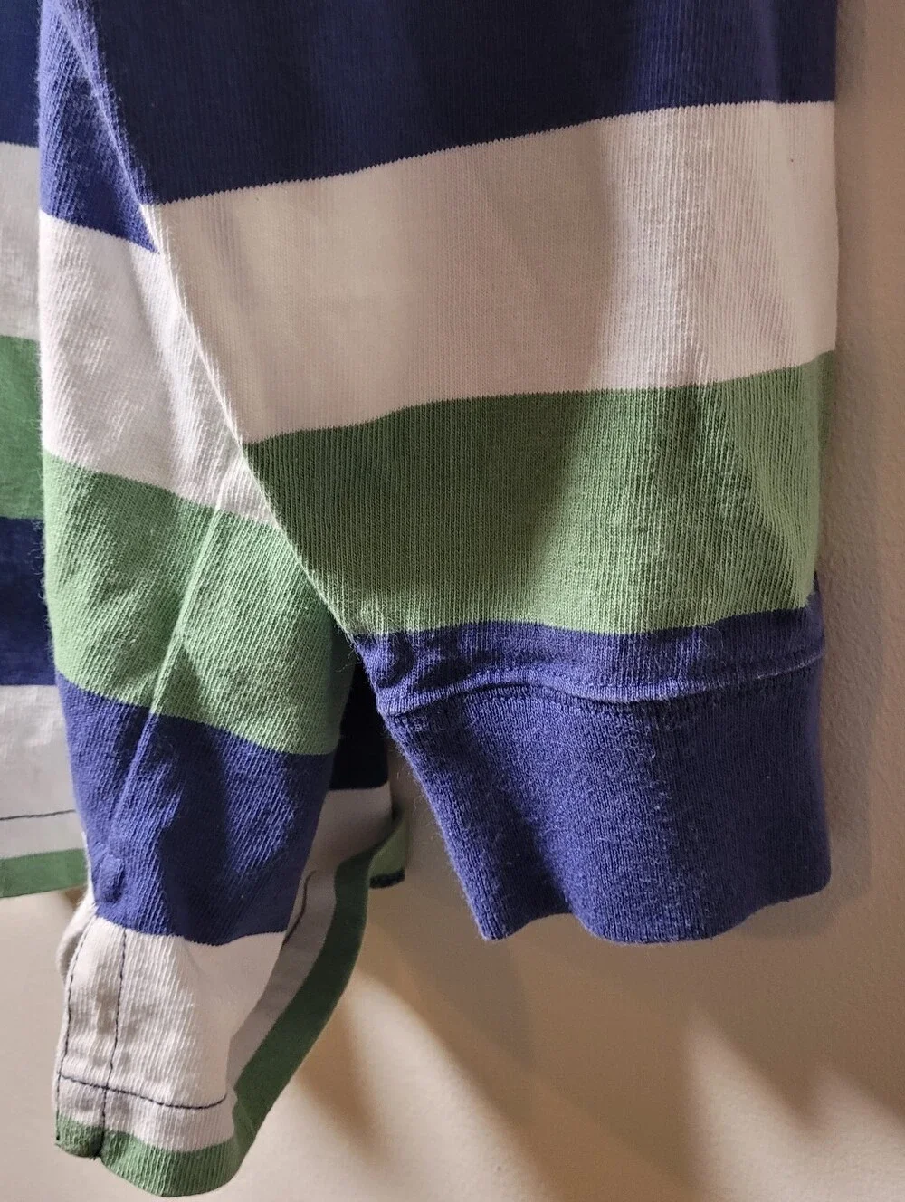 Polo Ralph Lauren Mens Striped Rugby Polo Shirt 2XB Long Sleeve Cotton Sport